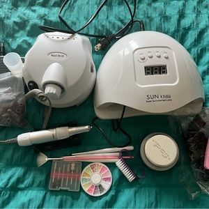 Nail SunUV lamp+Nail drill 35k rp+IBD gel builder